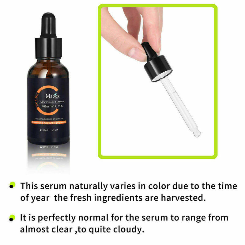 2019 New Mabox Acne Clarifying Serum Vitamin C 20% Acid L2C7 30ml D7D7