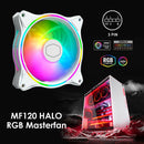 MF120 HALO Dual Ring Addressable RGB Fan 120mm for PC Case Liquid Radiator