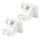 Set of 8 Plastic Curtain Rod Bracket Drapery Holders Wall Bracket Rod Hooks