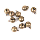100x Bronze Jingle Bells Pendant Charms Findings Wind Chime for Crafts 8mm