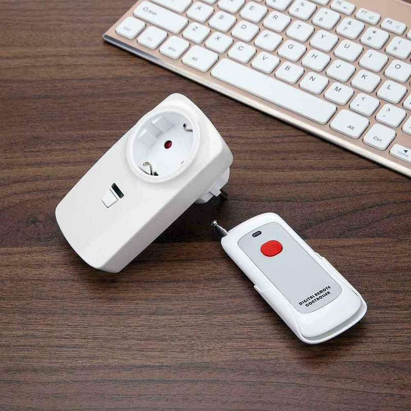 Wireless 1 Button Remote Control Outlet Electrical Light Switch Socket(EU)