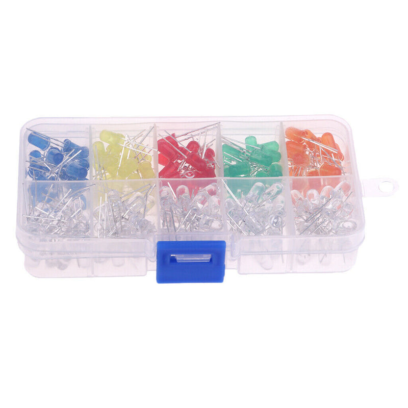 5mm LED Lights Emitting Diodes Assortment Set Kit for  400-Pack