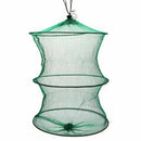 2 Layer Crab Fish Shrimp Minnow Fishing Bait Trap Cast T9C7 Net Folda Cage