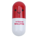 24pcs Vitamin pill Ballpoint Pen, Novelty Retractable Gift Ball pen with Sm X7J1