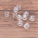 100x Transparent Dreadlocks Hair Ring Hair Braid Beads Cuffs Clips 6mm Ho3C