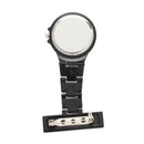 Black Quartz Movement Nurse Brooch Fob Tunic Pocket Metal Watch