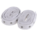 Snap Style Metal Buttons Tape White Color 2yds Pressure Popper Stud Snap