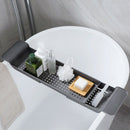Bathtub Storage Rack Bath Tray Shelf Shower Tub Bathroom Tools Makeup Towel I8K7