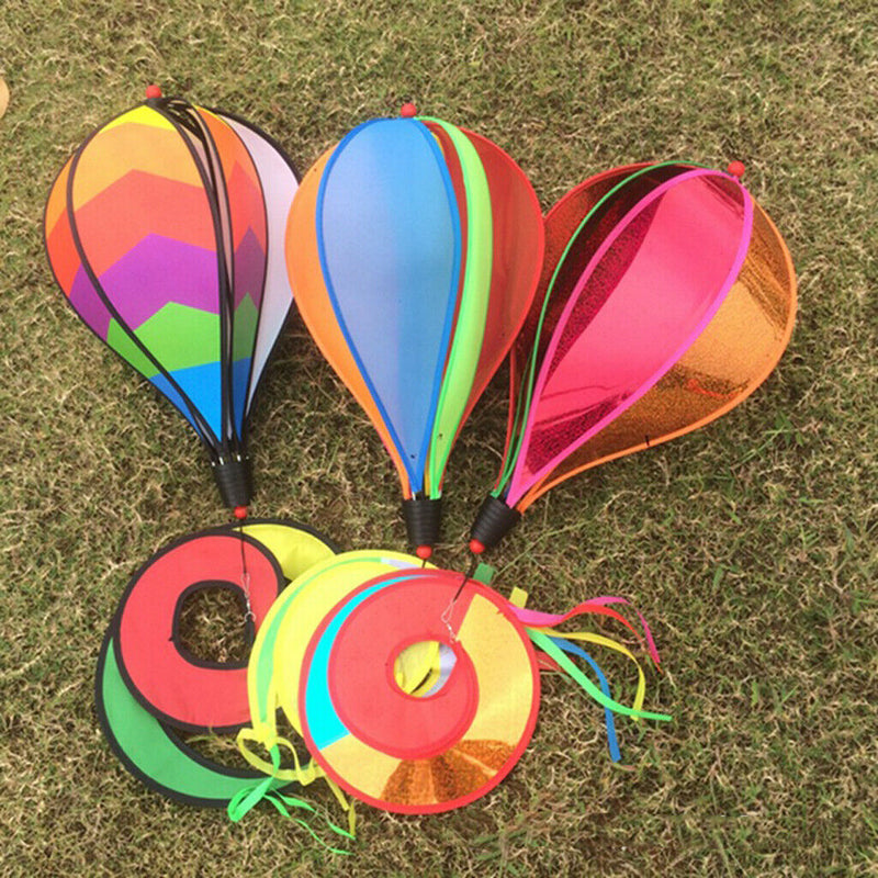 3Pcs 55" Hot Air Balloon Wind Windsock Outdoor Garden Lawn Festival Decor