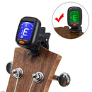 Digital Chromatic LCD Clip-On Electric Tuner For Bass Guitar Ukulele Violin Uke