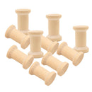 10 Pieces/Set Wooden Spools Unfinished for Craft Projects Natural Color