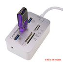 B3.0 Data Transmission Multifunctional Card Reader 3 Ports High Speed B Hub