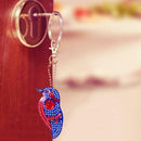 4pcs DIY Birds Full Drill Special Shaped Diamond Painting Keychains Gifts