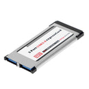 2 Port USB 3.0 Express Card Express Card 34mm NEC UPD720202 Hidden Adapter