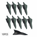 10Pcs New Shark Fin Wing Diffuser Vortex Generator Car Roof Spoiler Bumper  GHY