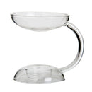 4pcs Clear Glass Flower Vase Hydroponic Terrarium Candlestick Hanging Ball Decor