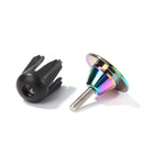 2x Burnt Blue Bike Handle Bar End Cap Aluminum Alloy MTB Road Bike End Plug