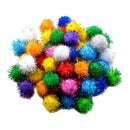 50Pcs 3cm Assorted  Pom Poms Pompoms for Hobby Supplies and DIY Creative Crafts