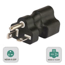 250V Nema 6-15P Male to 6-20R/15R Comb Adapter 250V 15A to 20A Adapter Plug