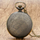Car pocket watch retro design surrounding English alphabet car quartz pocke