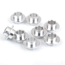 8 Pieces 8mm Roller Skate Spacers/Bushings + 16 Pieces Skateboard Roller Skate