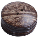 20PCs Coconut Shell Buttons Sewing Scrapbooking Brown Round 2 Holes 5cm Dia