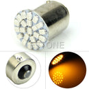12V 1156 BA15S P21W 22-LED SMD 1073 Car RV Turn Tail Reverse Yellow Light Bulb