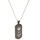 2 Pieces Titian Steel Pendant Necklace Couples I Said Of His King Queen
