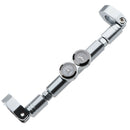 22mm Motorbike Balance Cross Bar with Clock Watch & Thermometer Gauge Gray