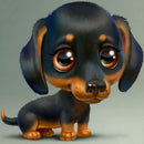 5D DIY Full Drill Diamond Painting Cartoon Dog Cross Stitch Embroidery (2)