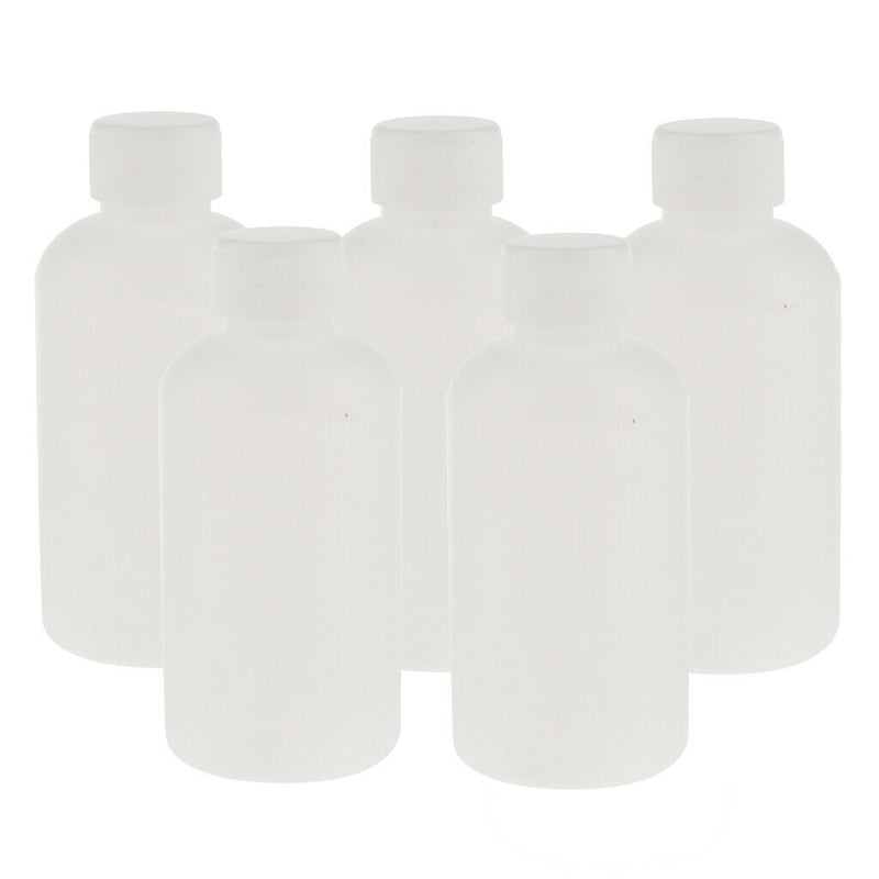 5x Plastic Empty Mouth Graduated Lab Chemical Container Reagent Bottle 250ml