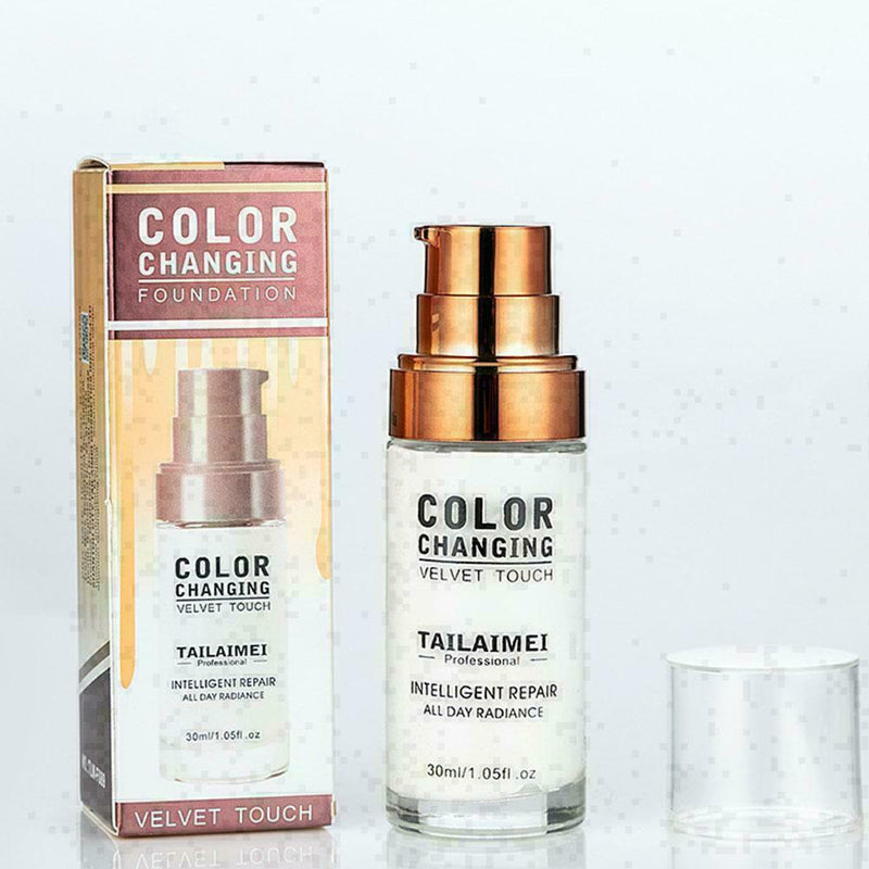 Colour Changing Foundation Makeup Base Nude Face Liquid Cover Concealer 30m O8L9