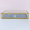Glass Lidded Jewelry Box Bracelet Keepsake Decorative Display Tray Clear Box