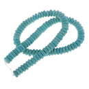 Wholesale Rondelle Blue Turquoise Stone Spacer Beads DIY Jewelry Making 15"