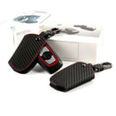 Real Leather Carbon Fibre Style Key Cover Case For BMW 1 2 3 4 5 6 7 Series