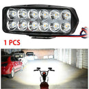 12 LED 18W Universal Motorcycle Spot Light Headlight Headlamp Driving Light