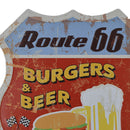 Shield Metal Tin Sign Wall Art Plaque US Highway Road Sign Motel Cafe Decor