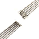 5PCS Stainless Steel Wire Keychain Cable Key Ring for Outdoor Travel Hiking