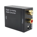 Optical Digital Stereo SPDIF Toslink Coaxial Signal to Analog Adapter (A)