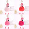 Flamingo Keychain Fluffy Faux Rabbit Ball Key Chain Women Car Bag Key Ring JClj