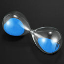 Large Fashion Blue Sand Glass Sandglass Hourglass Timer Clear Smooth Glass