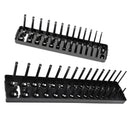 2Pcs ABS Plastic Socket Organizers  Rail Rack Tray Metric Storage Pegs US
