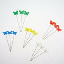 Colorful Butterfly Head Pins, 100Pcs Sewing Dressmaking Wedding Quilting