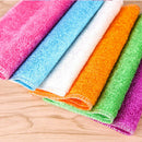 Bamboo Fiber Dishcloth Kitchen Washing Cleaning Towel Dish Cloth Random PEJ