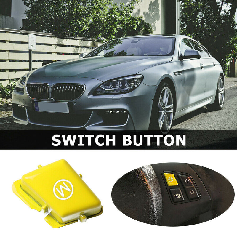Yellow Steering Wheel M Mode Switch Button Protect for BMW E81 E82 E87 E88 M1