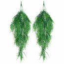 Artificial Hanging Plants 2PCS Artificial Green Ivy Vine Artificial Shrubs  W4E3