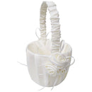 Flower Girl Basket Sea five star Wedding Collection Traditional White M9U9