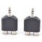 2X 3.5mm Male to 2 RCA Female Y Splitter AV-Audio Video Plug Converter-AdapB ES