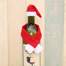 Christmas Wine Bottle Cover Hat Scarf Xmas Dinner Party Table Decor S Hn