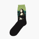 2 Pairs Men's Women's Famous Painting Novelty Casual Crew Socks Mid-calf